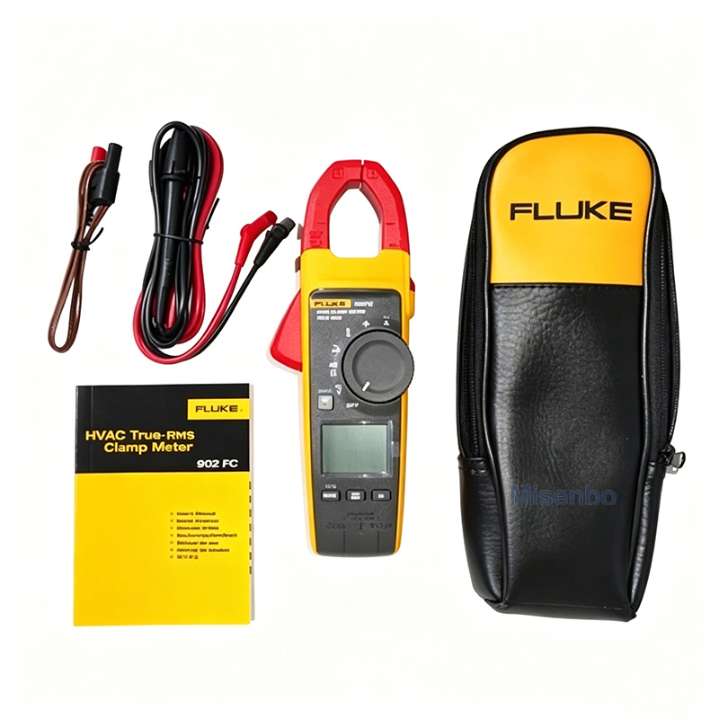 Fluke 902 FC True-RMS HVAC Clamp Meter AC Amp AC/DC Volt Contact Temperature