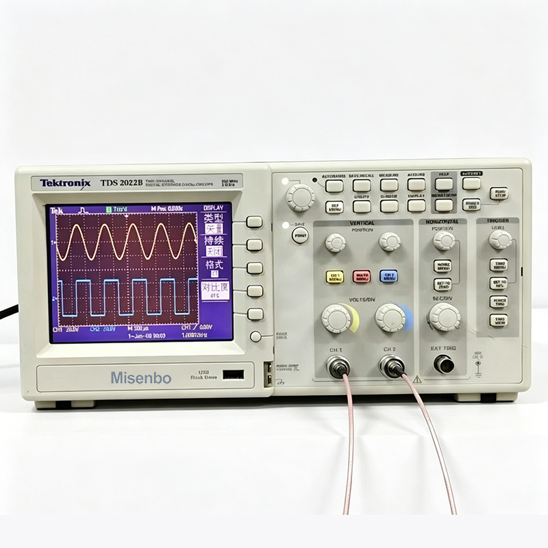1PC Tektronix TDS2022B Digital Oscilloscope 200MHz 2CH Dual Channel Portable Lab